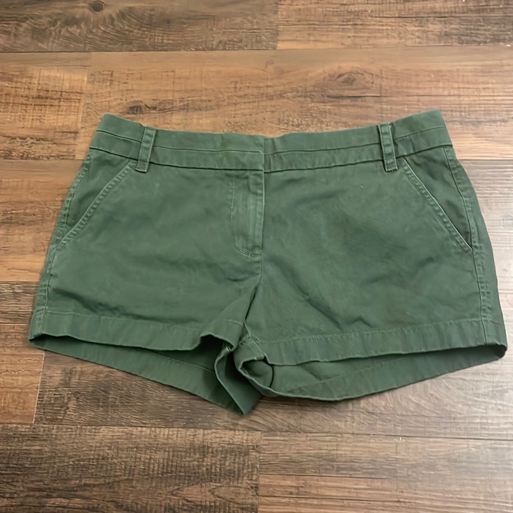 J. Crew Chino olive green cotton casual shorts